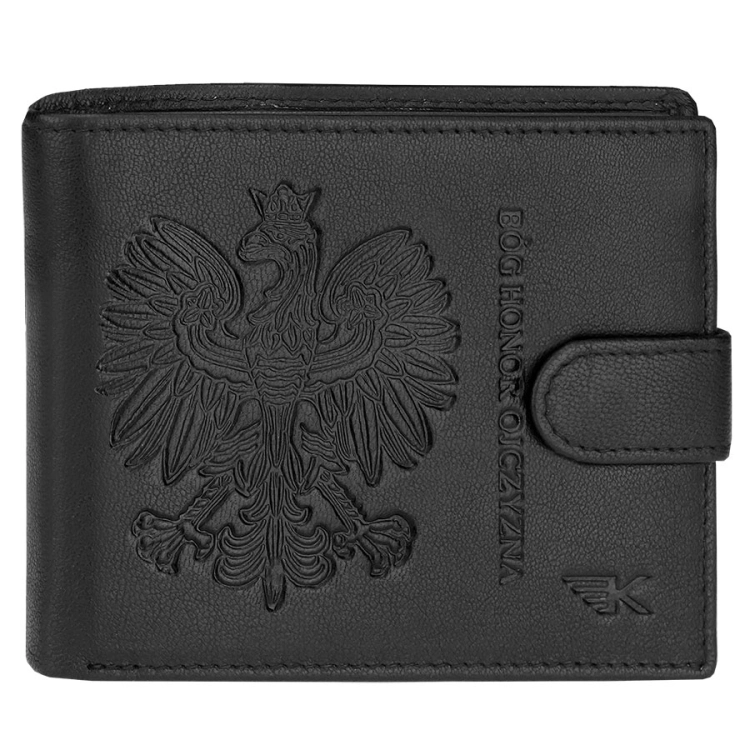 Portfel męski z orłem skórzany czarny na zatrzask Eagle 3430 (24).jpg