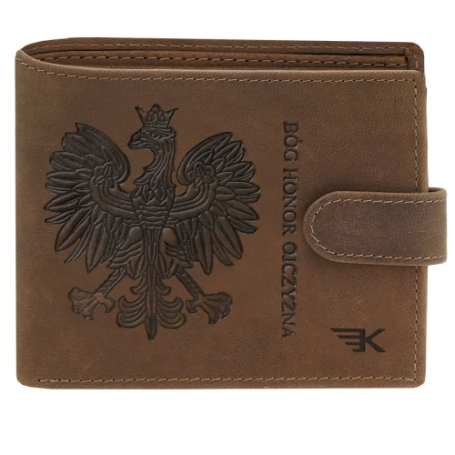 Portfel męski skórzany brązowy z orłem patriotyczny Kochmanski Eagle  3748 (1).jpg
