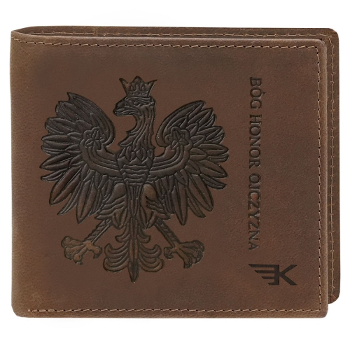 Portfel męski skórzany cienki slim z orłem brązowy Kochmanski Eagle 3749 (1).jpg