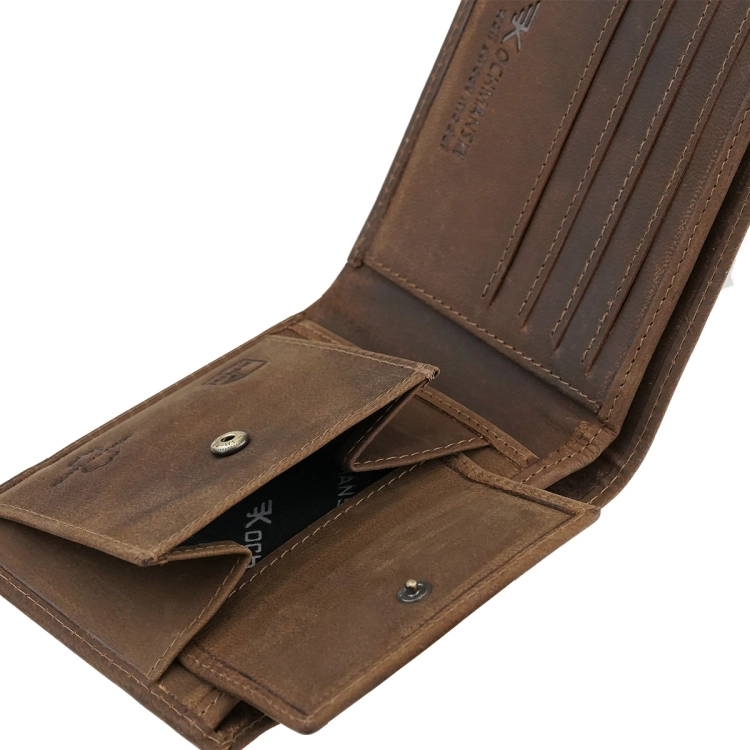 Portfel męski skórzany cienki slim z orłem brązowy Kochmanski Eagle 3749 (8).jpg