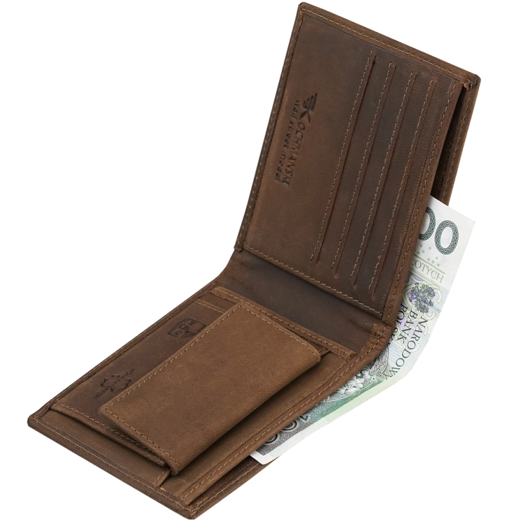 Portfel męski skórzany cienki slim z orłem brązowy Kochmanski Eagle 3749 (9).jpg