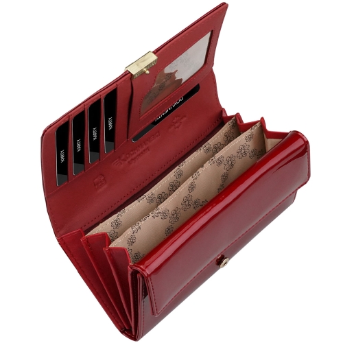 Portfel damski skórzany czerwony lakierowany premium Lilly Kochmanski 3449 (7).jpg