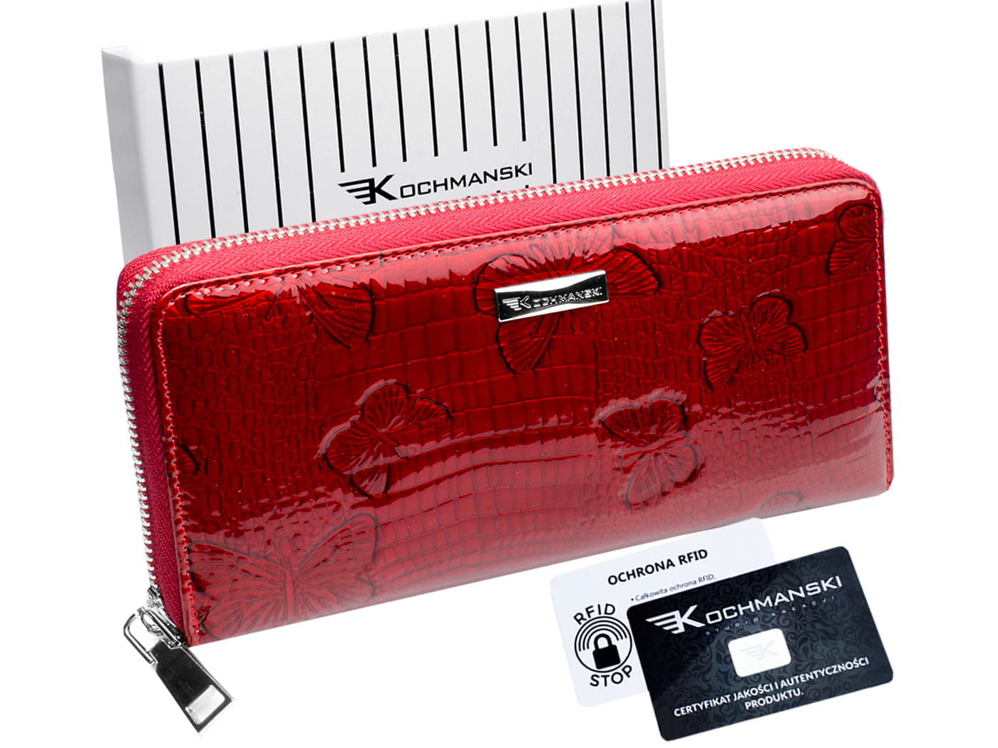 portfel zapinany na zamek suwak