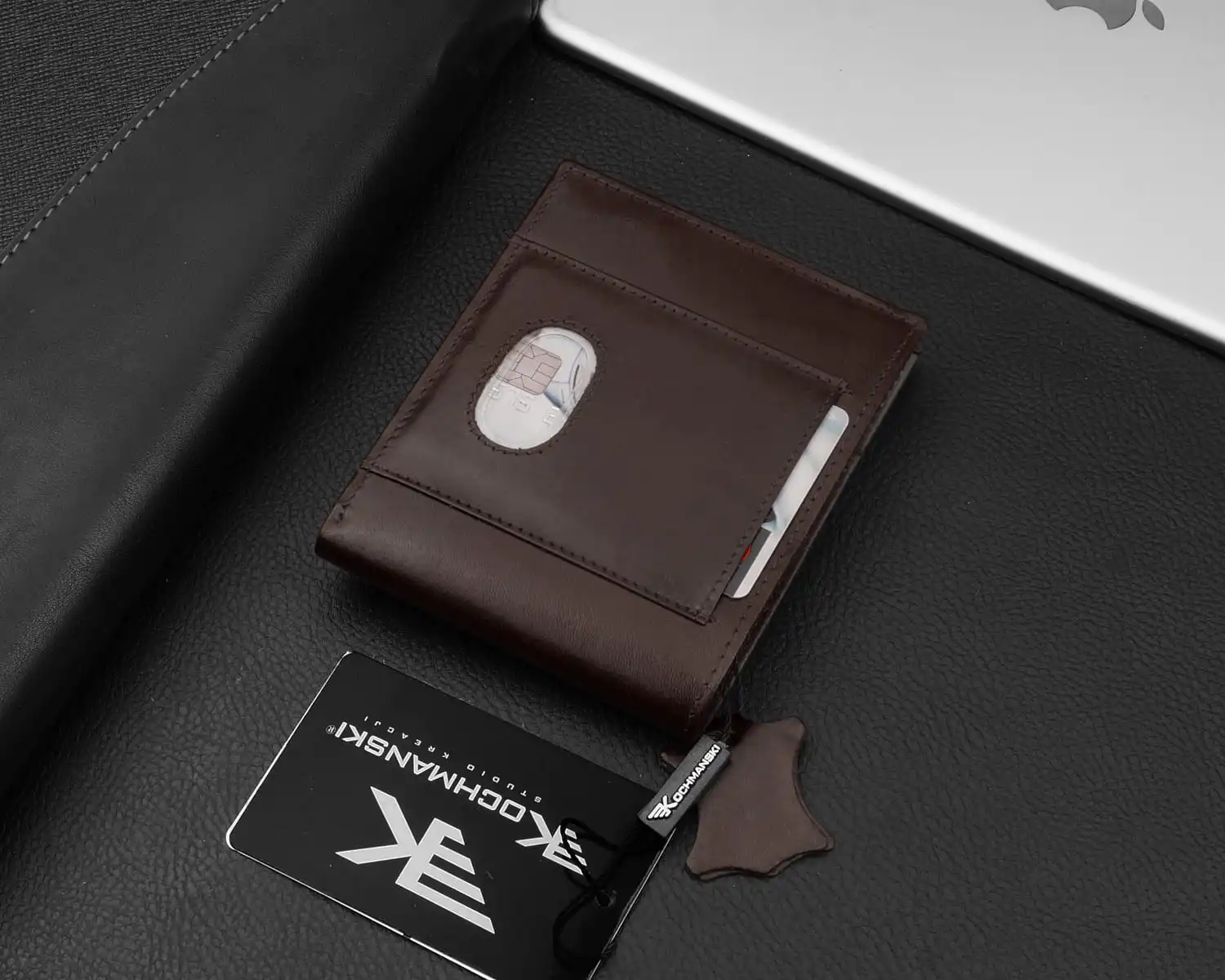 Brązowy portfel męski na karty