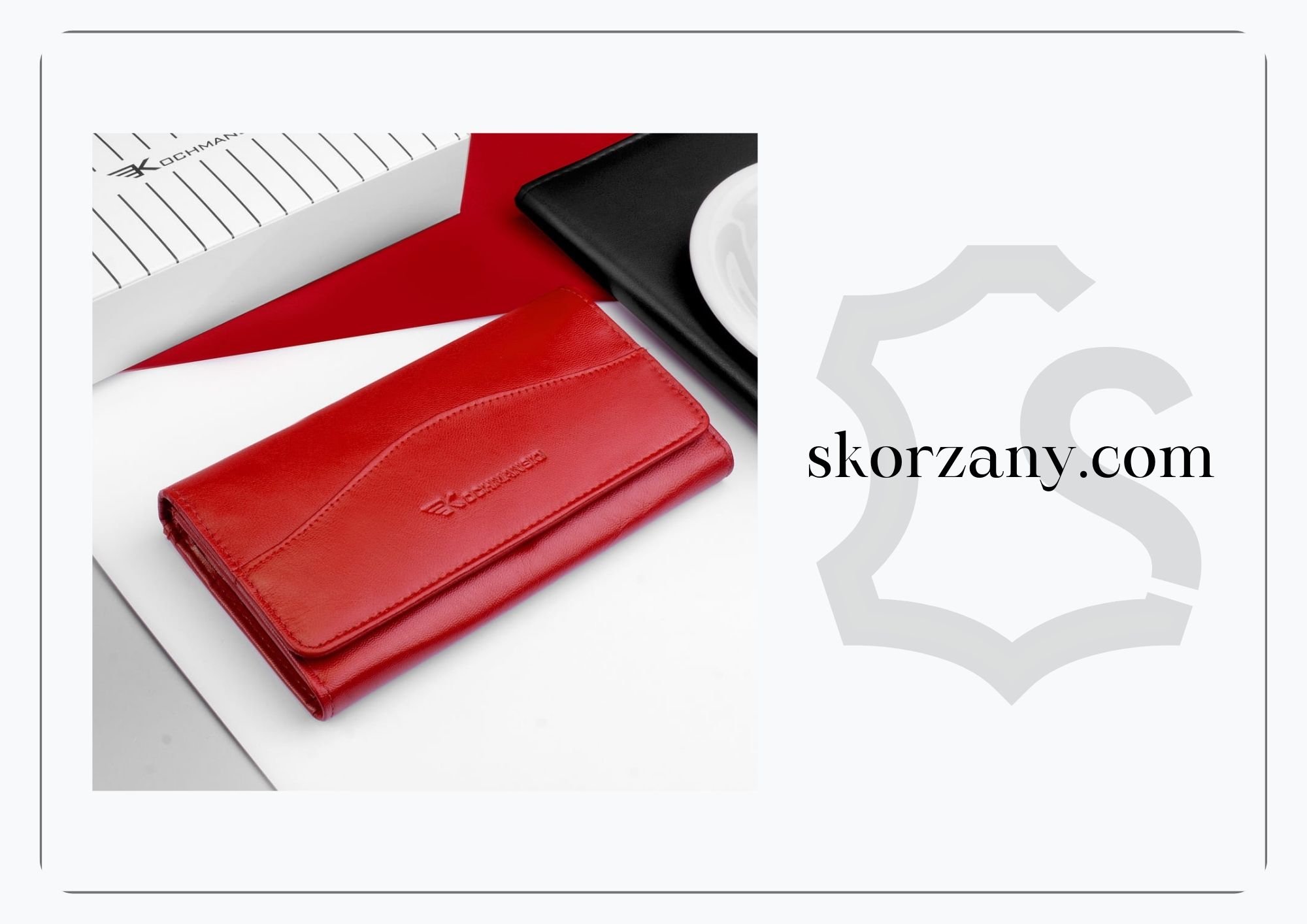 portfel damski czerwony 1305